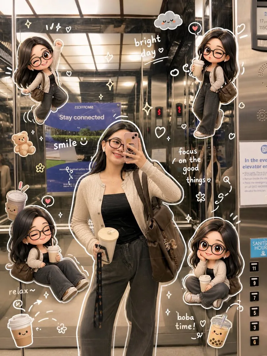Doodle Aesthetic Social Media Photo Edit reference