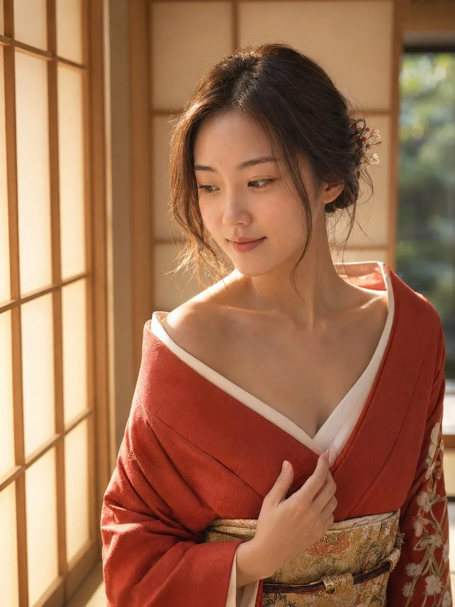 Professional Japanese Kimono Studio Shoot reference