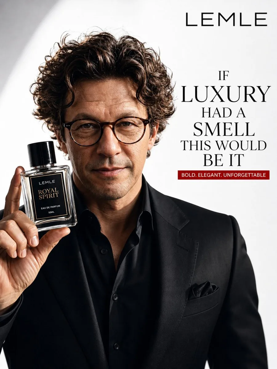 Luxury Perfume Ad Portrait reference