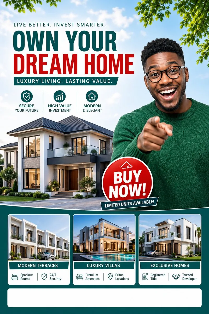 Luxury Dream Home Real Estate Flyer reference