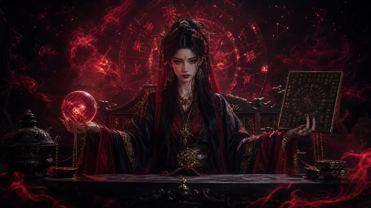Dark Queen Oriental Diviner Portrait reference