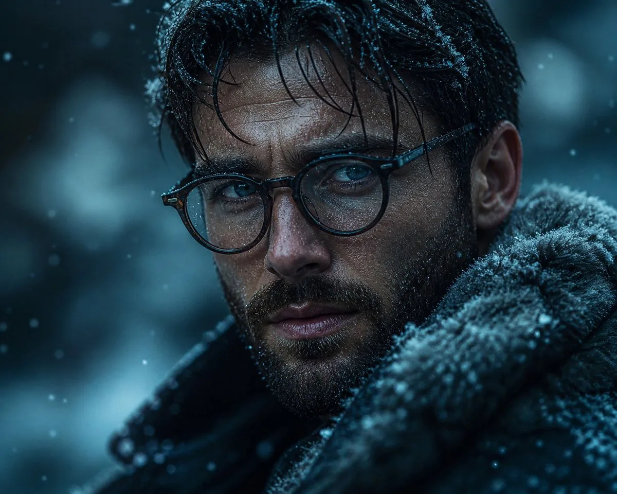 Cinematic Winter Portrait reference