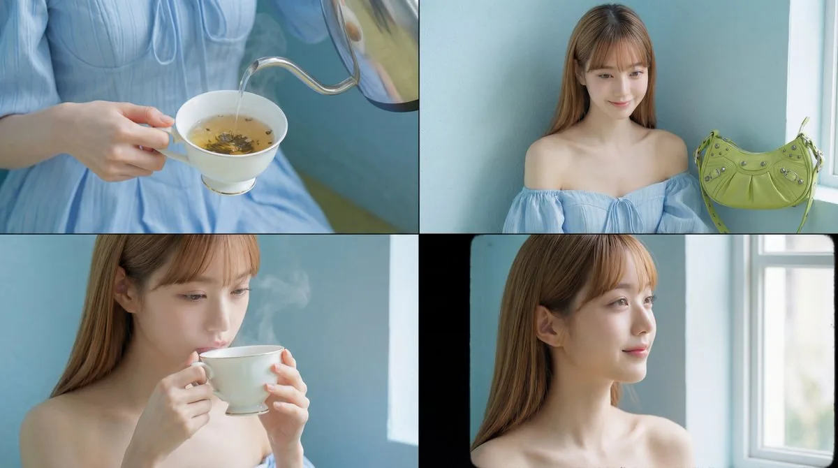 Cinematic Tea Time Prompt (Shared for Image and Video Generation) reference