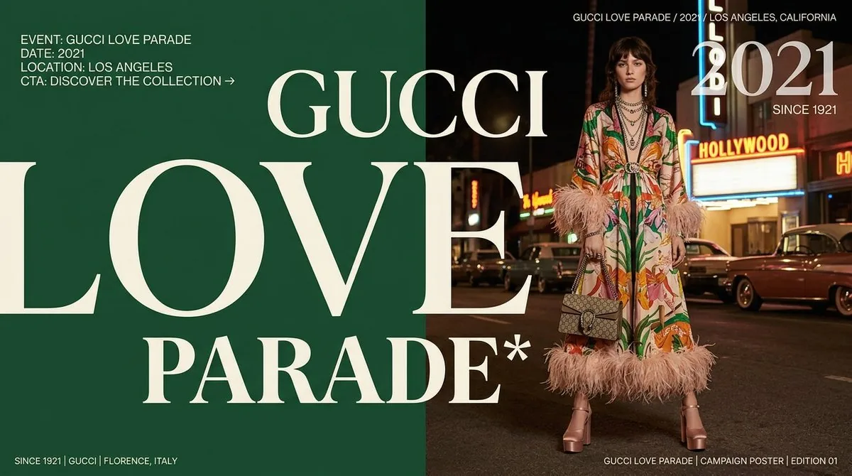 Gucci Love Parade Fashion Poster reference