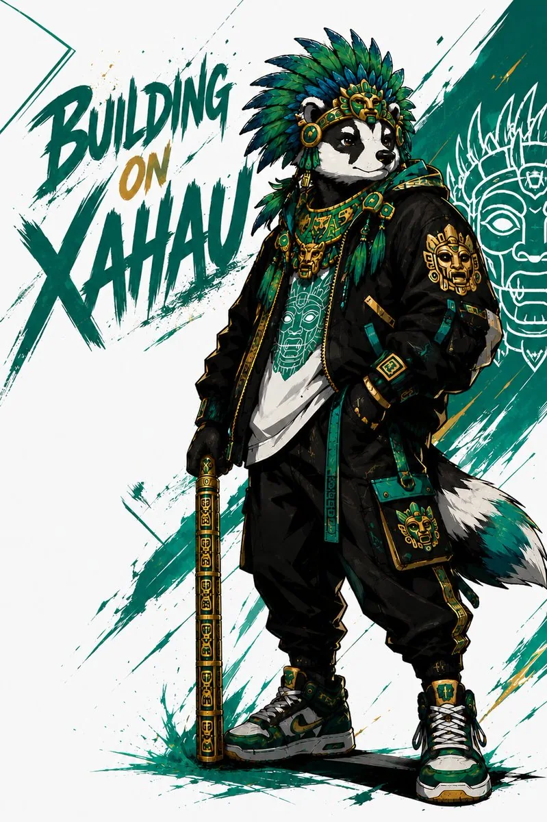 Xahau Panda Streetwear Poster reference