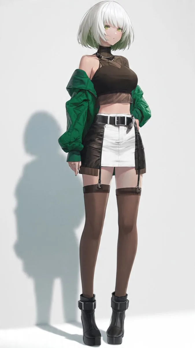 Stylish Anime Fashion Portrait reference
