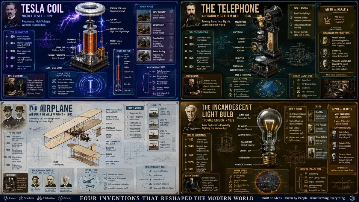 Exploded View Invention Infographic reference