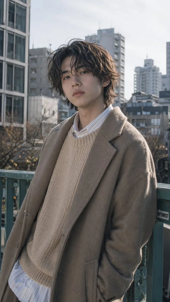 Urban Menswear Portrait on Overpass reference