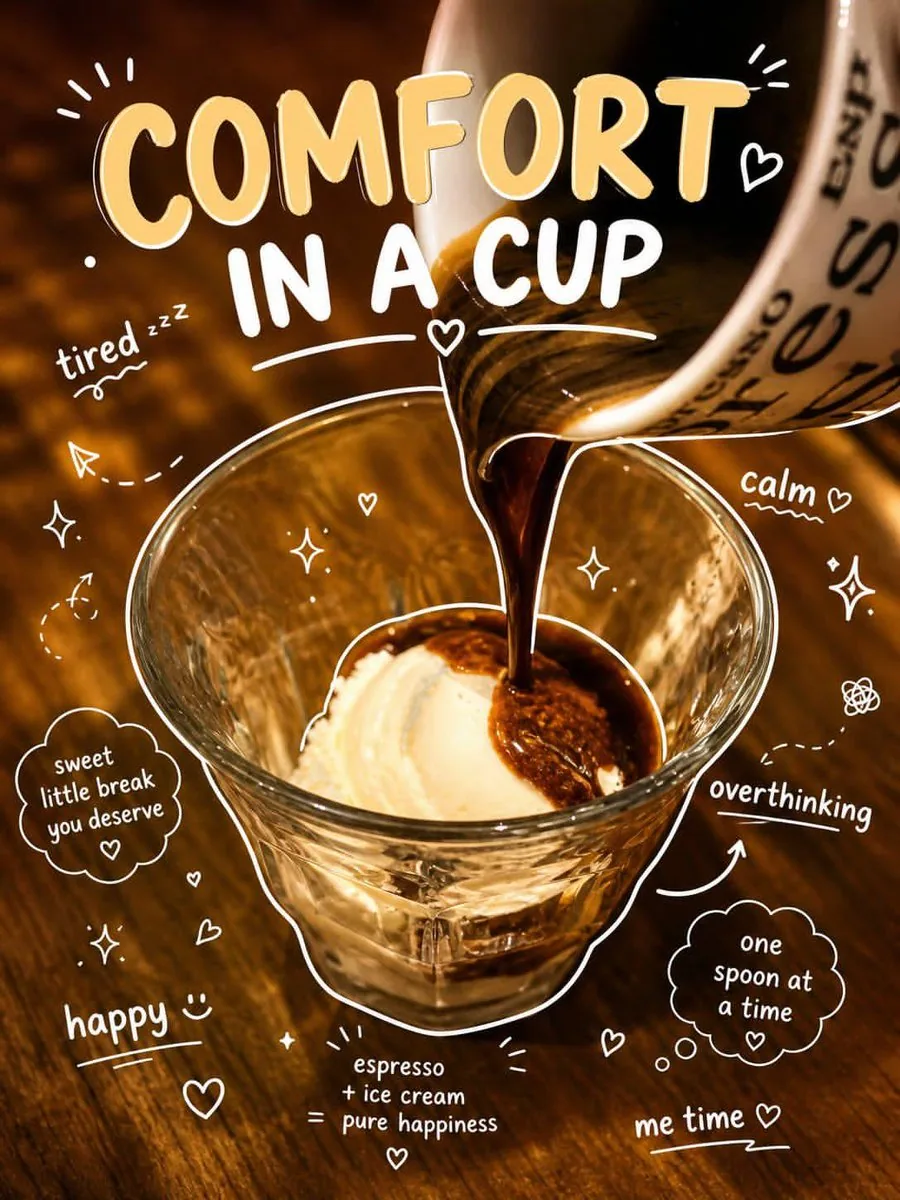 Affogato Dessert Photography reference