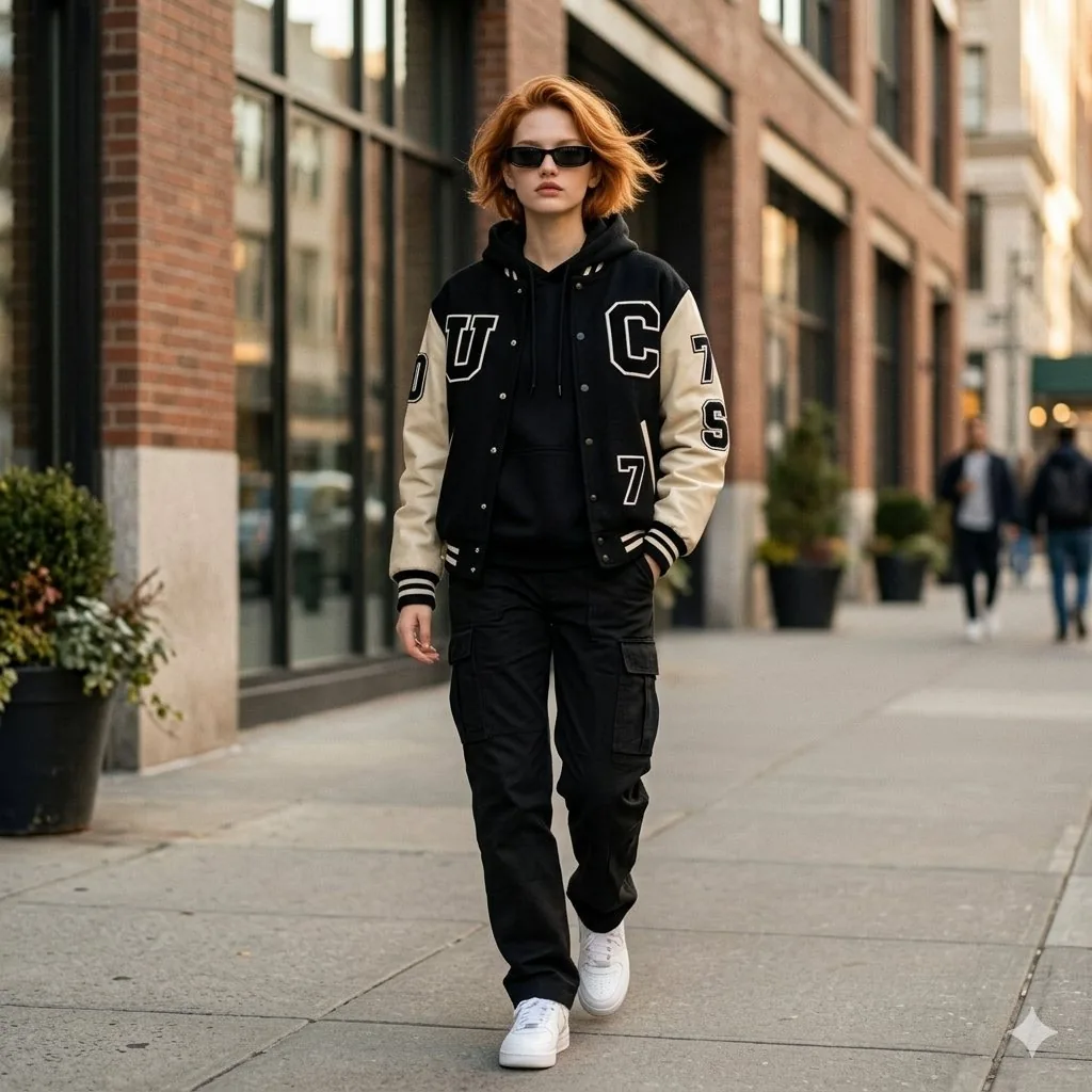 Cinematic Street Fashion Photo Prompt (Male) reference