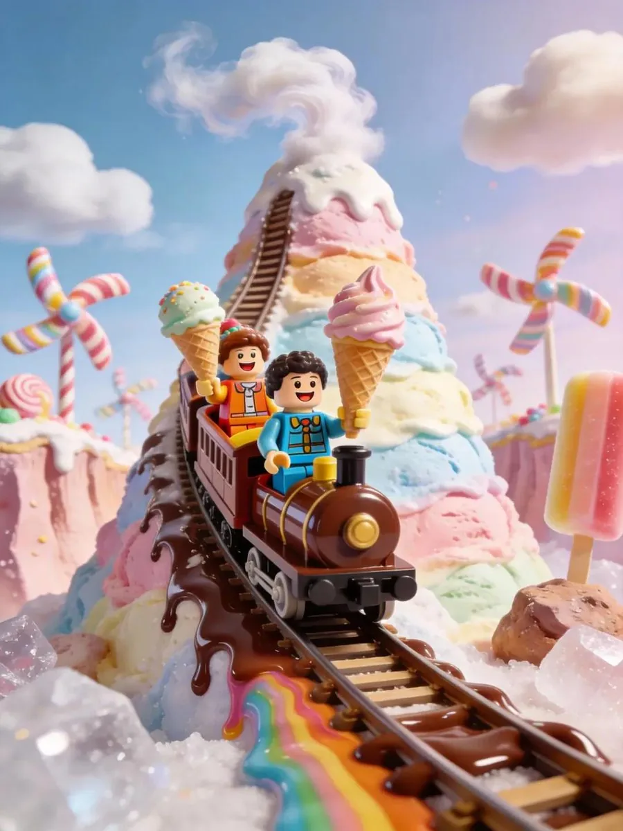 Whimsical Candy Land Diorama - Nano Banana Pro AI Prompt for Character reference