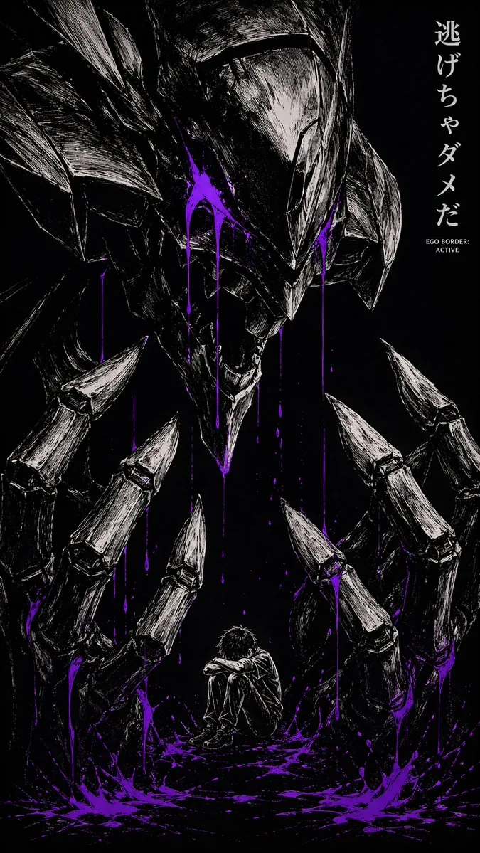 Dark Manga Monster Poster reference