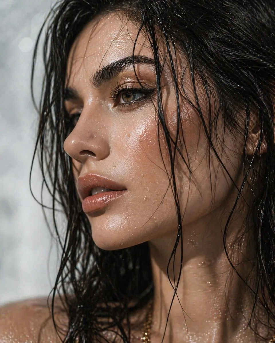 Ultra-Detailed Dewy Skin Portrait reference
