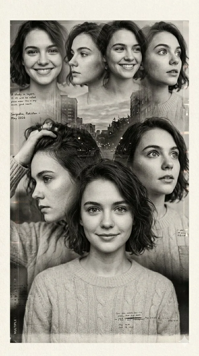 Multiple Exposure Sepia Portrait reference