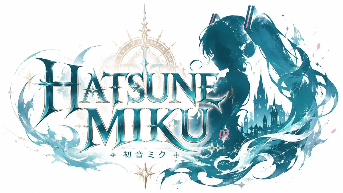 JRPG Hatsune Miku Fantasy Logo reference