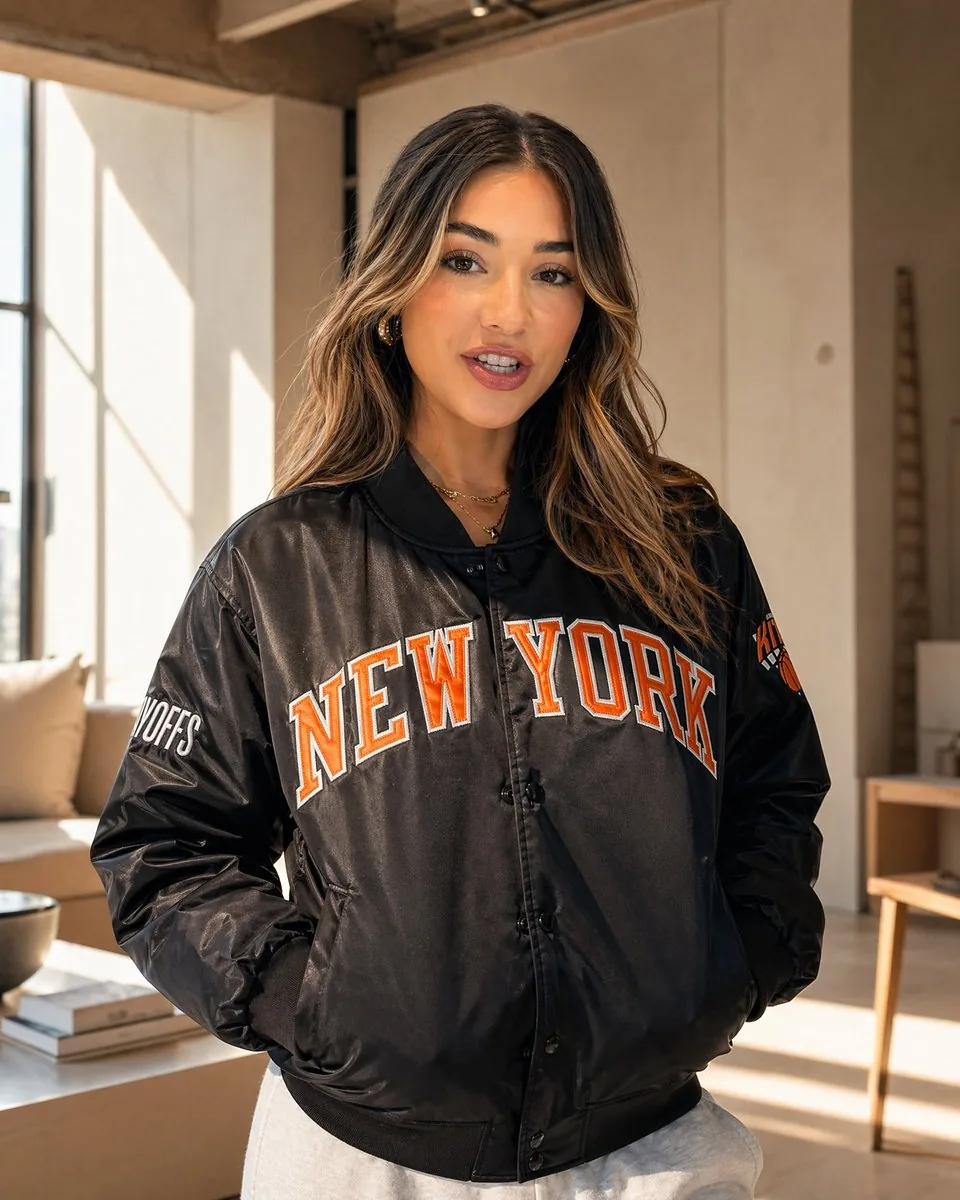 Sunlit Streetwear Jacket Portrait reference