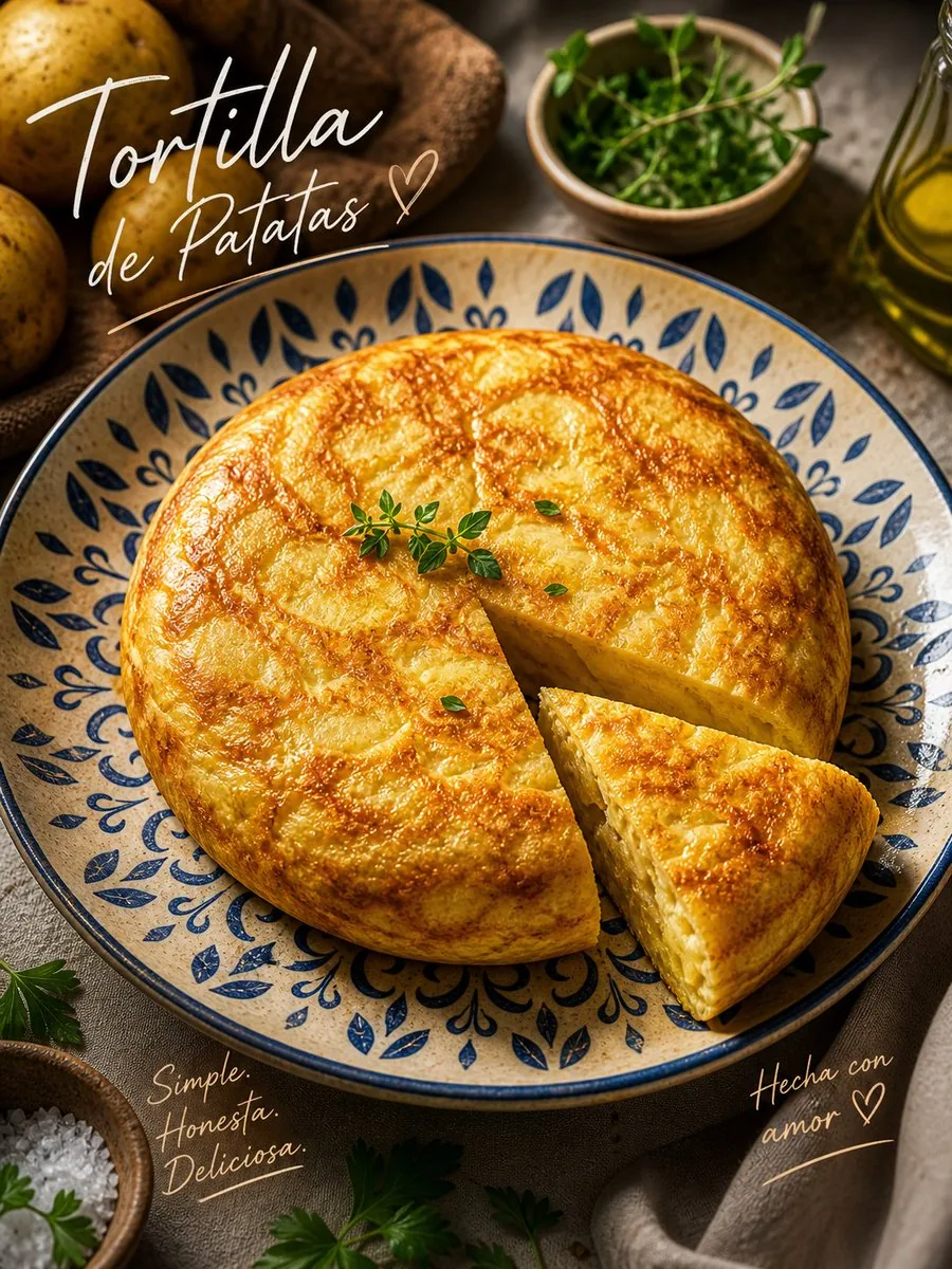 Rustic Tortilla de Patatas Poster reference