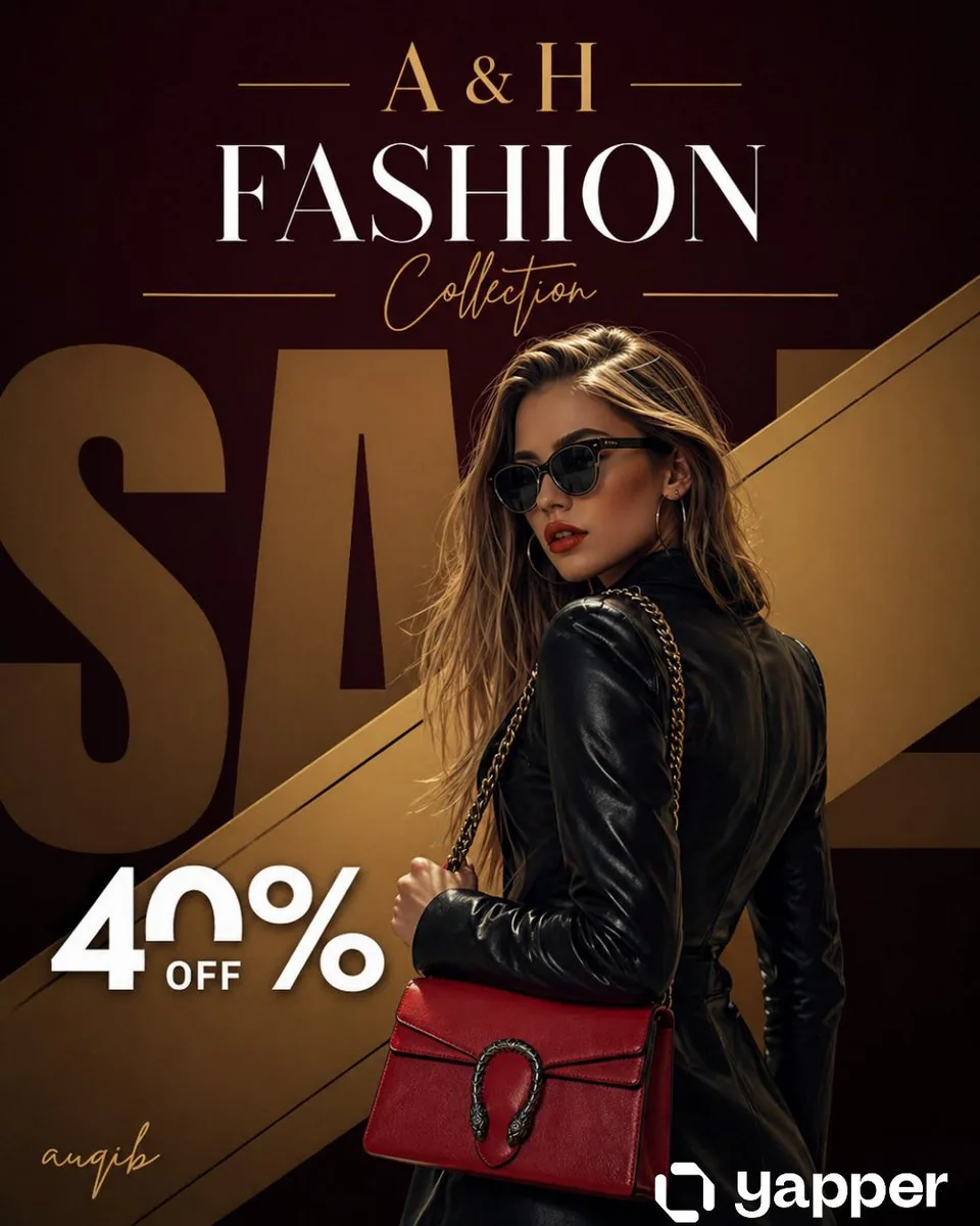 Luxury Fashion Sale Poster reference
