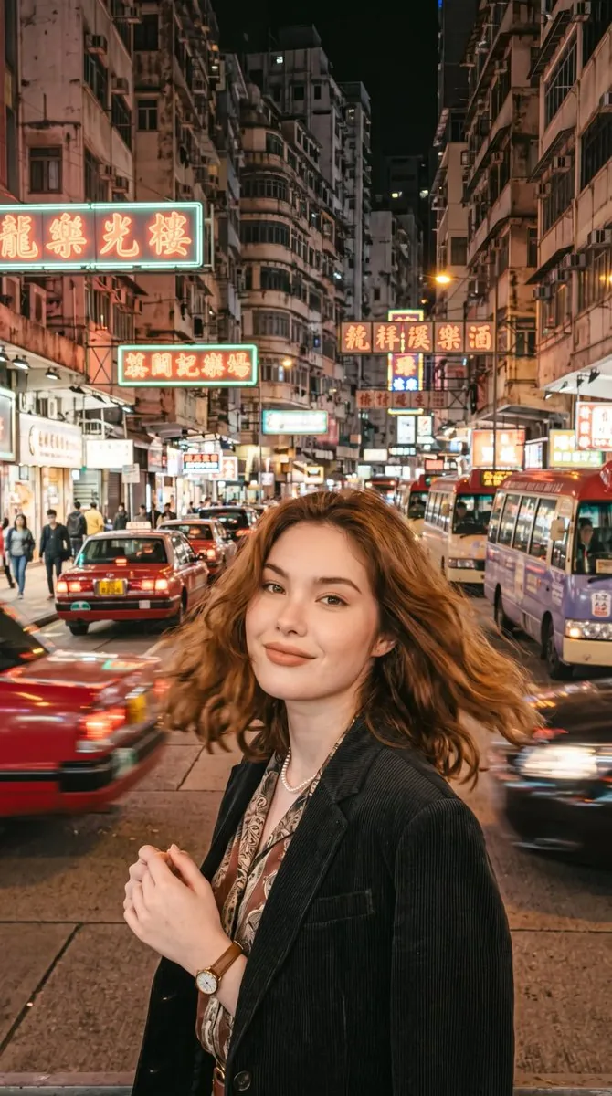 Retro Hong Kong Style Portrait - Nano Banana Pro AI Prompt for Social Media Post reference