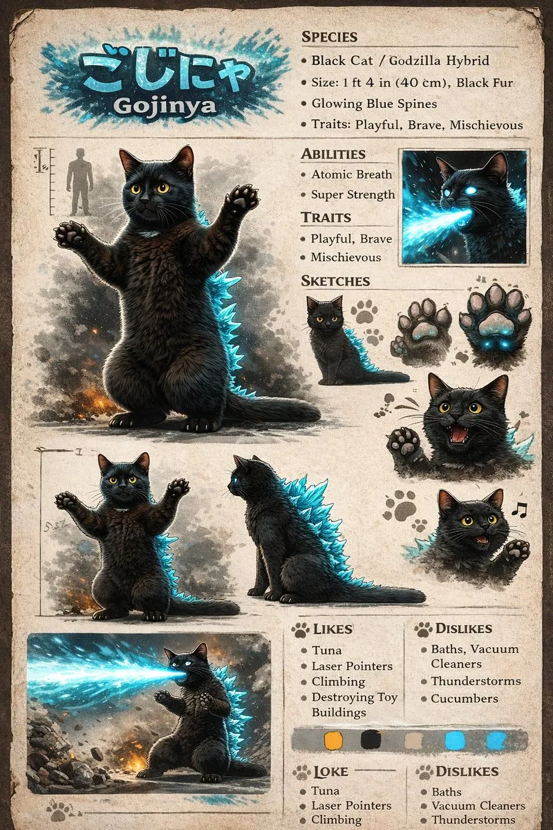 Creature Concept Reference Sheet reference