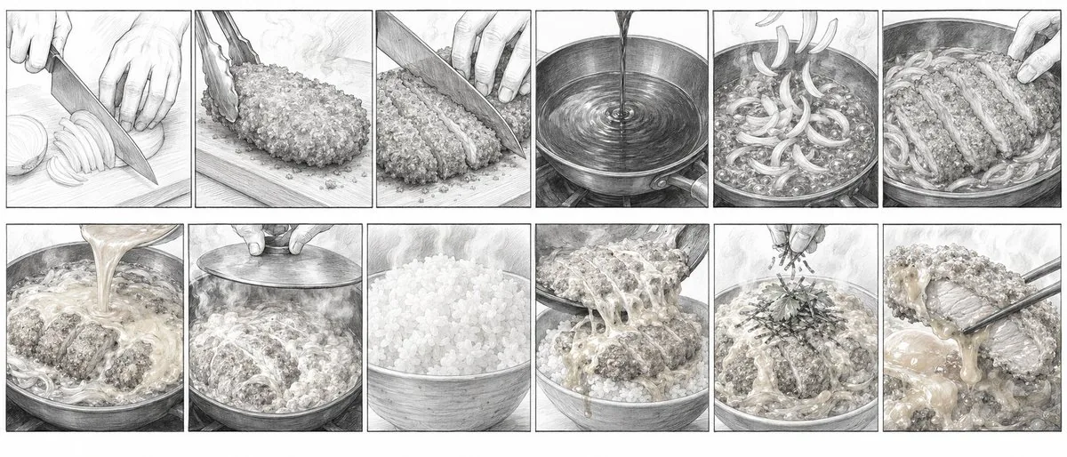 Katsudon Cooking Storyboard reference