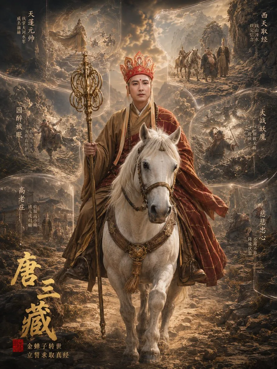 Tang Sanzang Mythic Character Poster reference