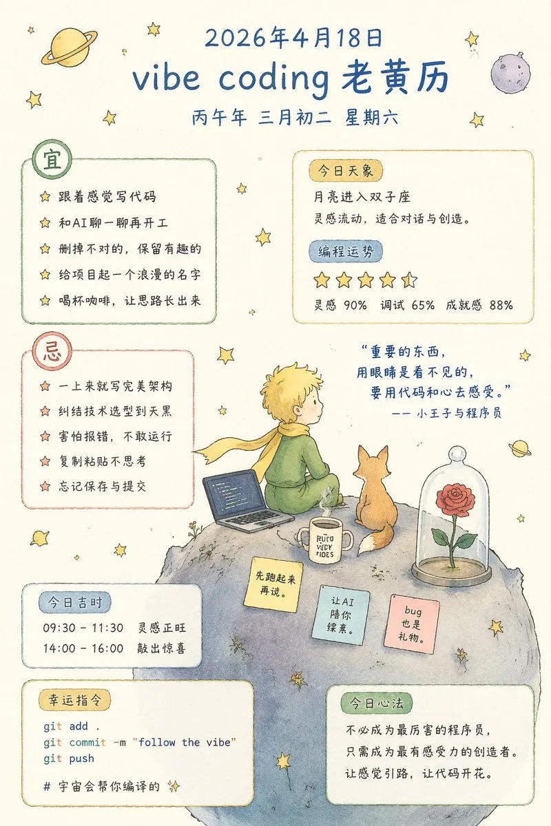 Whimsical Programmer Almanac Infographic reference