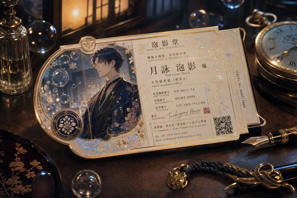 Ornate Fantasy Business Card reference