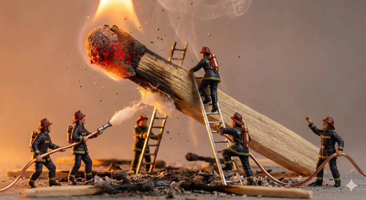 Tiny People, Giant Problem Diorama Prompt reference