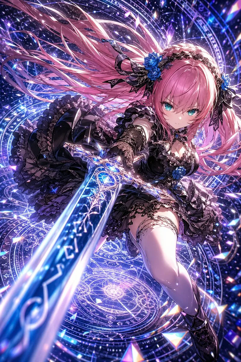 Gothic Magical Swordswoman reference