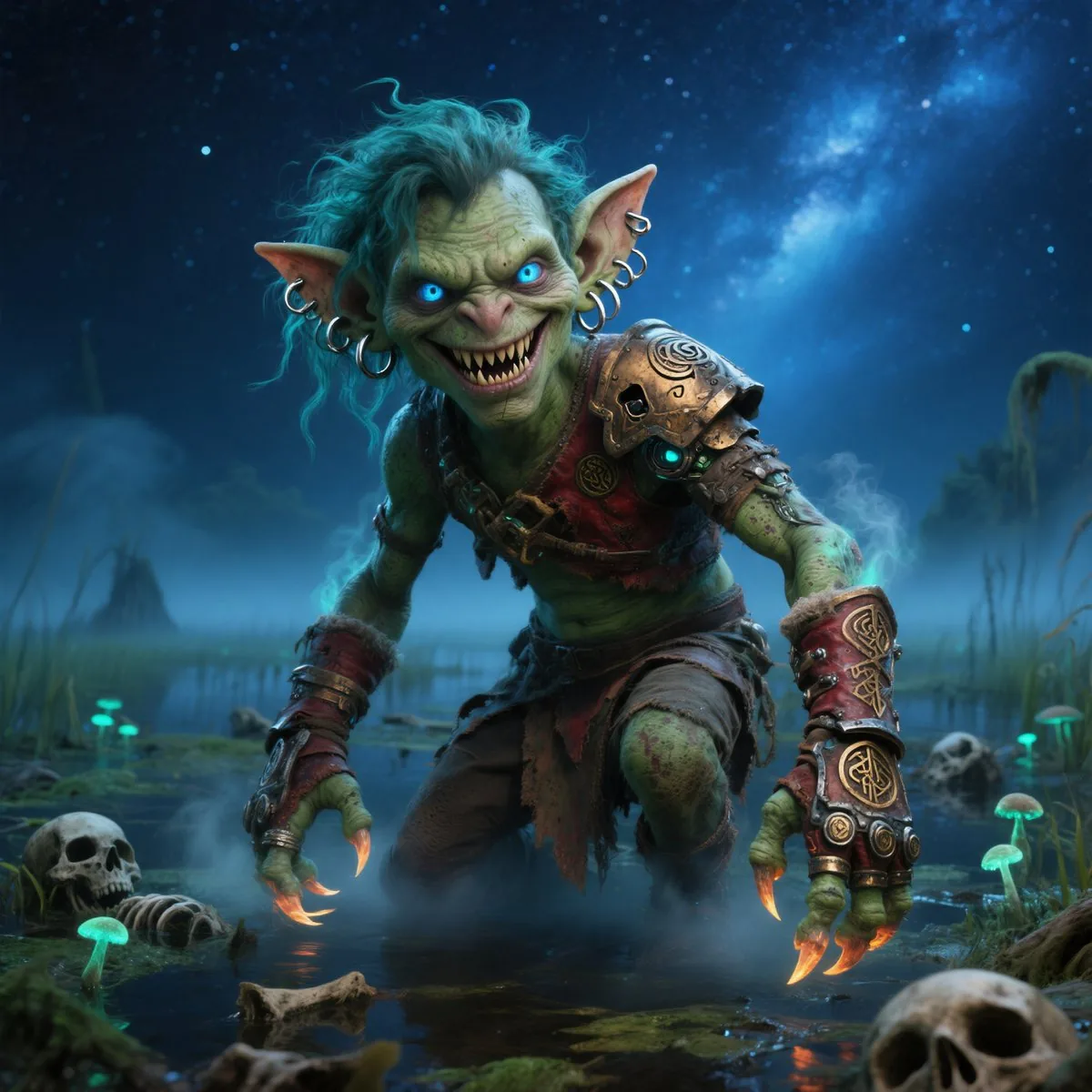 Moonlit Swamp Goblin Warrior reference