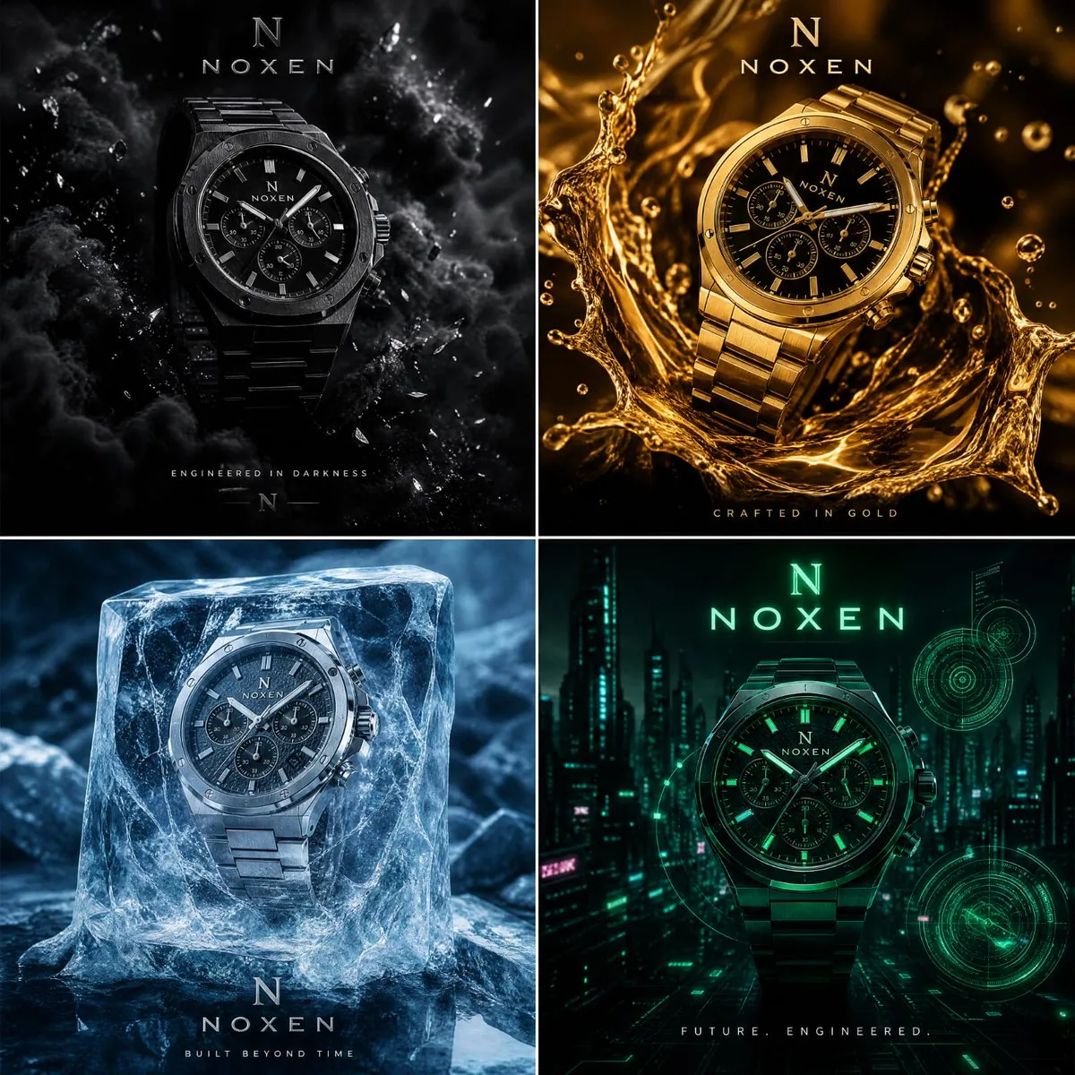 NOXEN Four Dimensions Watch Ad reference