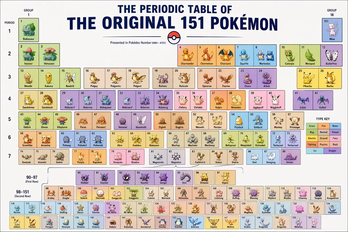 Themed Periodic Table Design reference