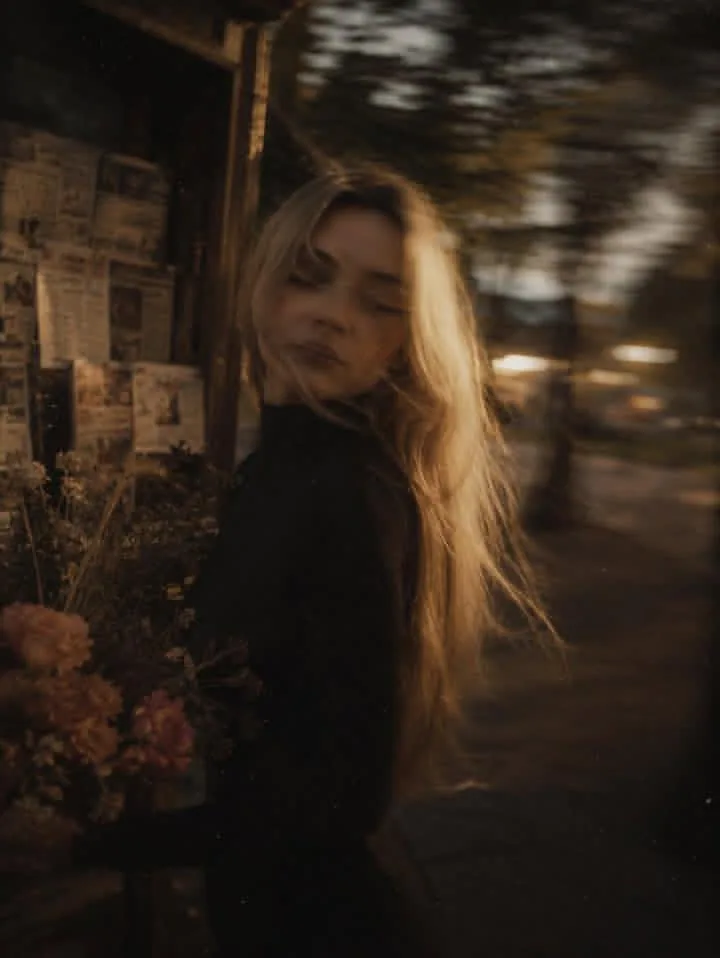 Cinematic Street Fashion Portrait reference