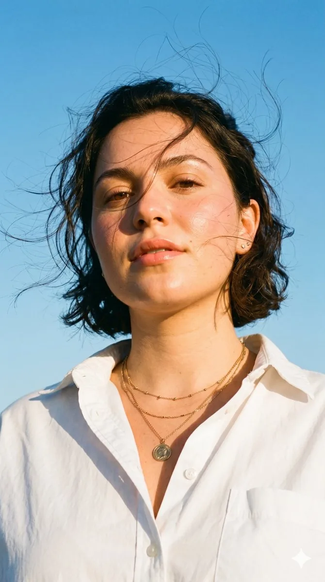 Golden Hour Vintage Film Portrait - Nano Banana Pro AI Prompt for Social Media Post reference