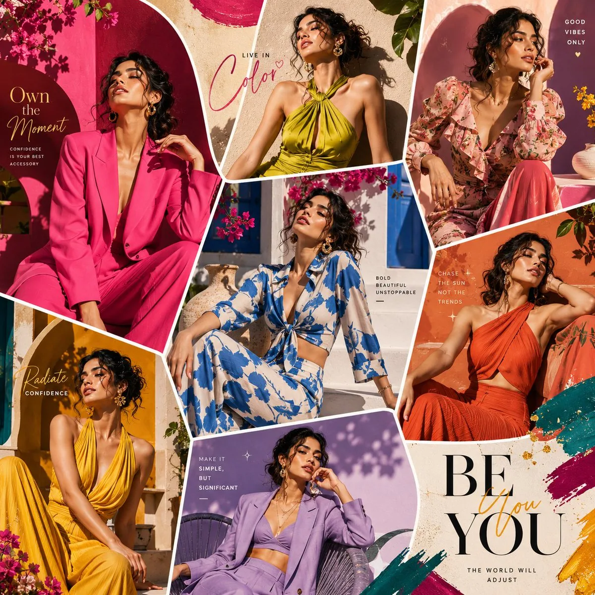 Luxury Fashion Editorial Collage reference