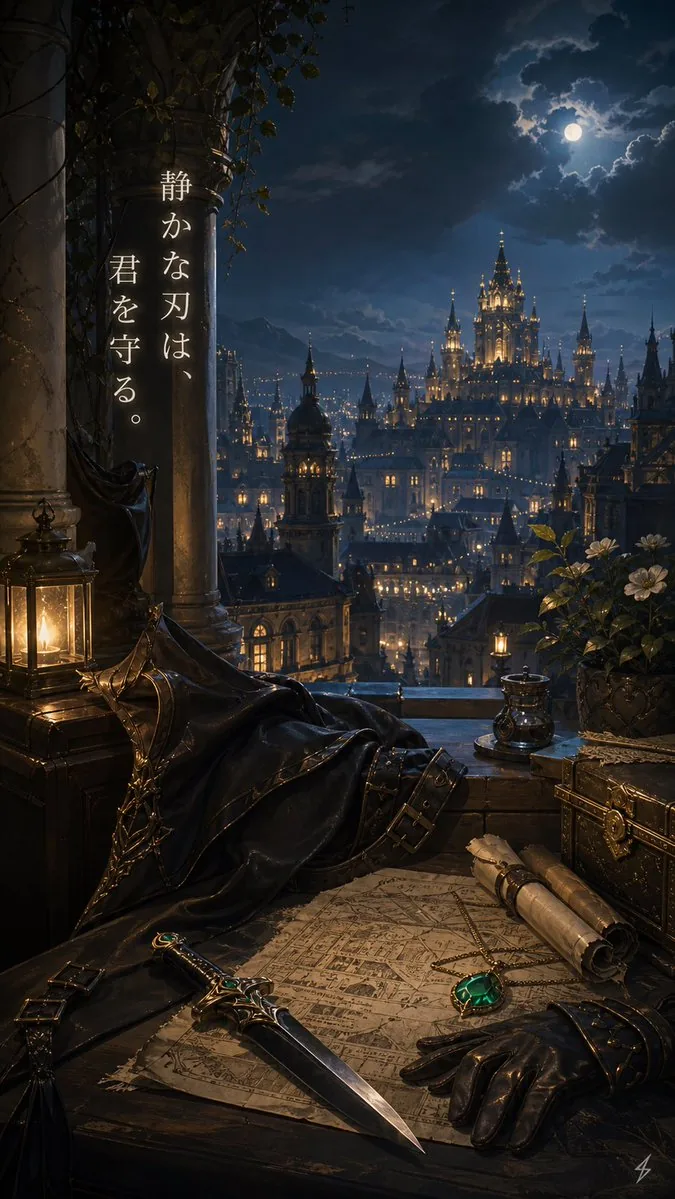 Moonlit Guardian Balcony reference