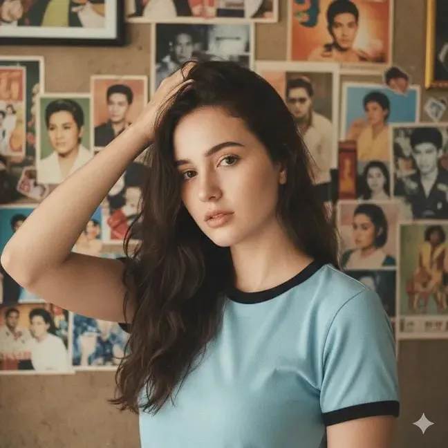 Vintage Portrait with Thai Celebrity Posters reference