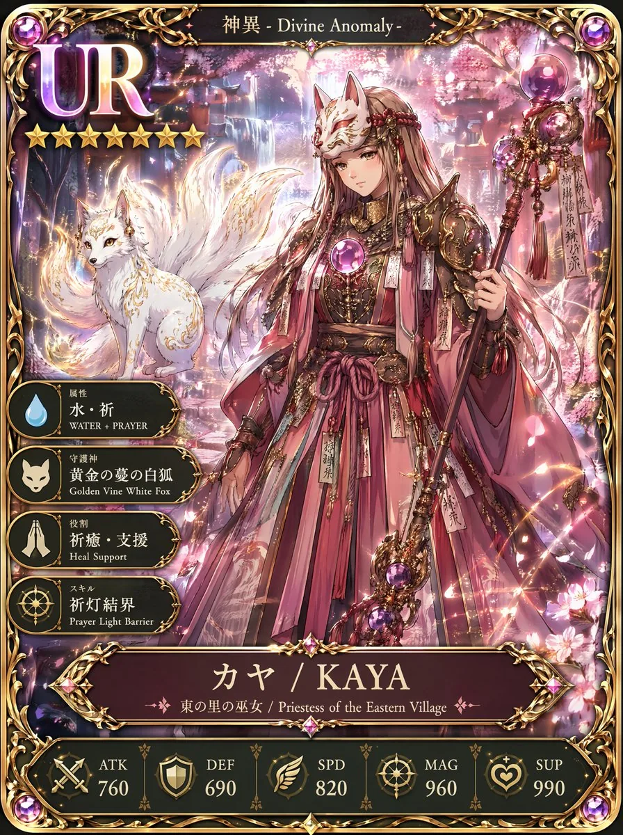 UR Fox Priestess Fantasy Card reference