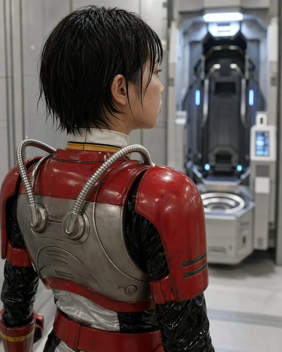 Retro Sci-Fi Armor Back View reference