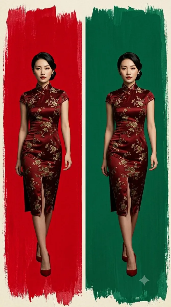 Cheongsam Fashion Diptych reference