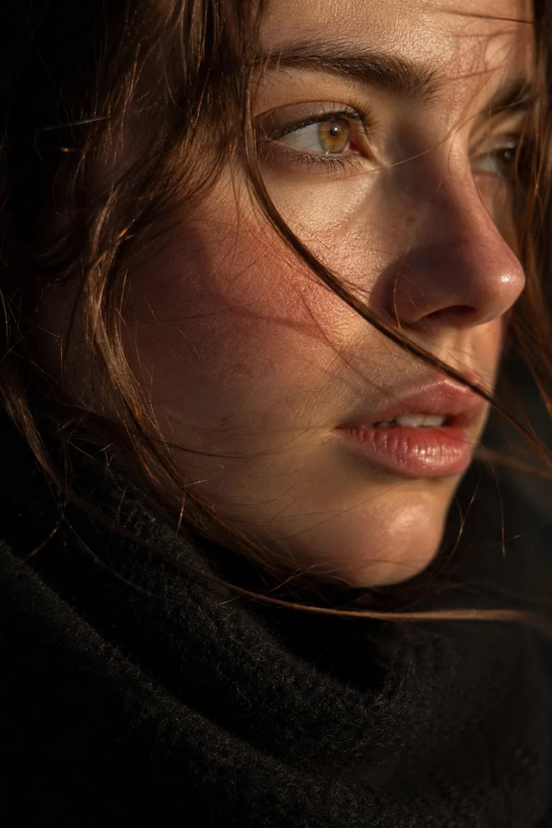 Golden Hour Close-Up Portrait reference