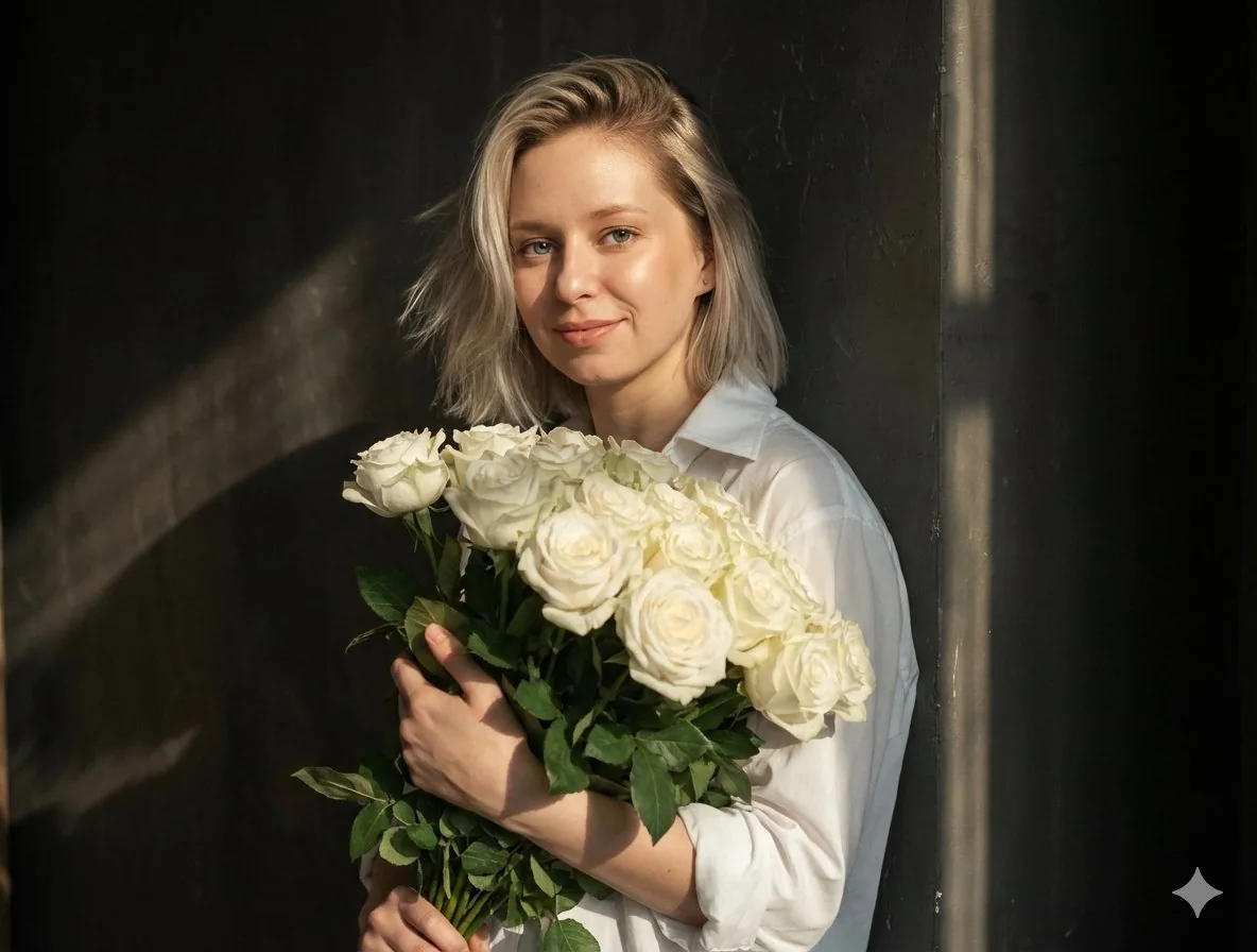 Cinematic Portrait with High-Contrast Window Light reference