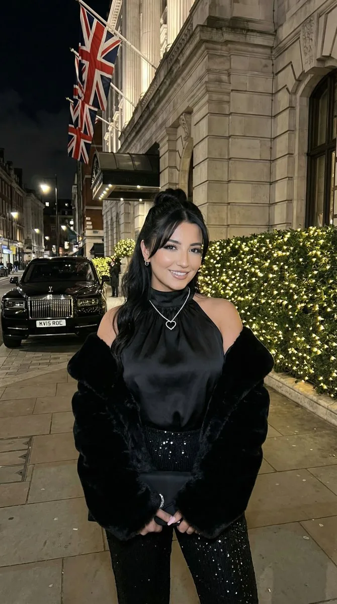Glamorous Monochrome Black Night Out Editorial - Nano Banana Pro AI Prompt for Social Media Post reference