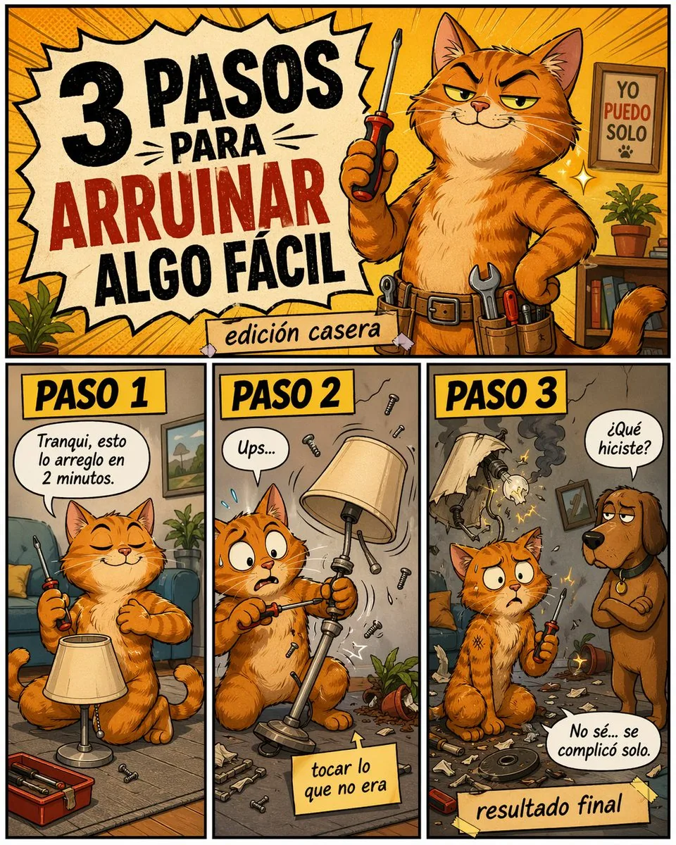 Funny DIY Disaster Cat Comic reference