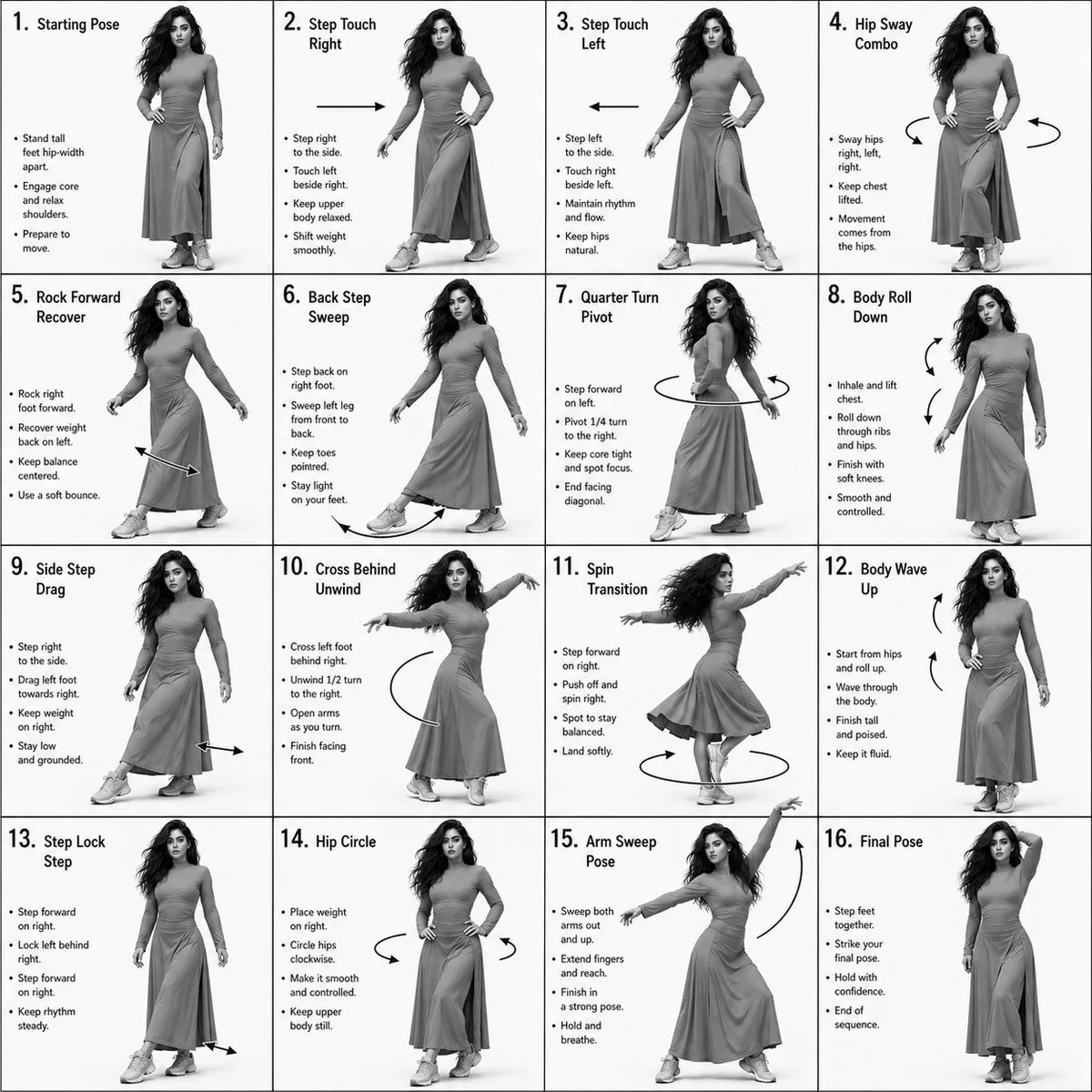 Choreography Instruction Sheet Generator reference