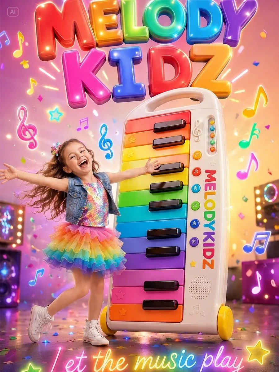 Musical Kids Toy Ad Poster reference