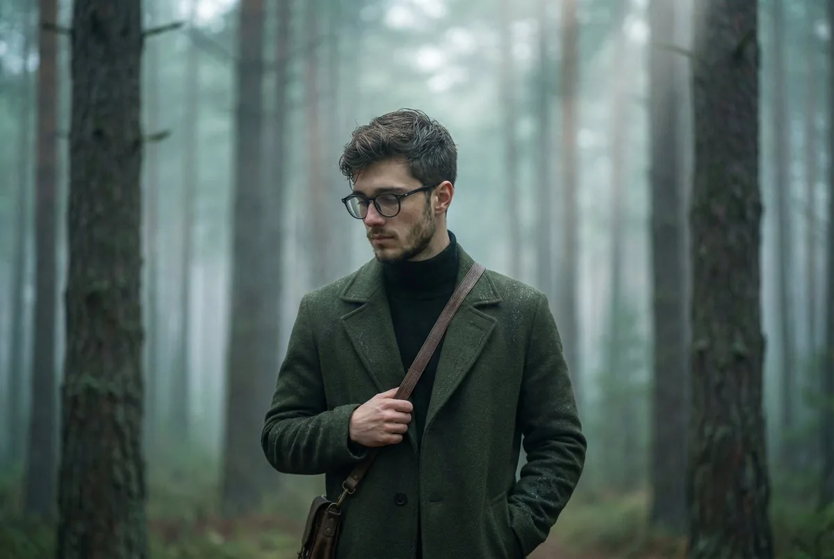 Foggy pine forest cinematic portrait - Nano Banana Pro AI Prompt reference
