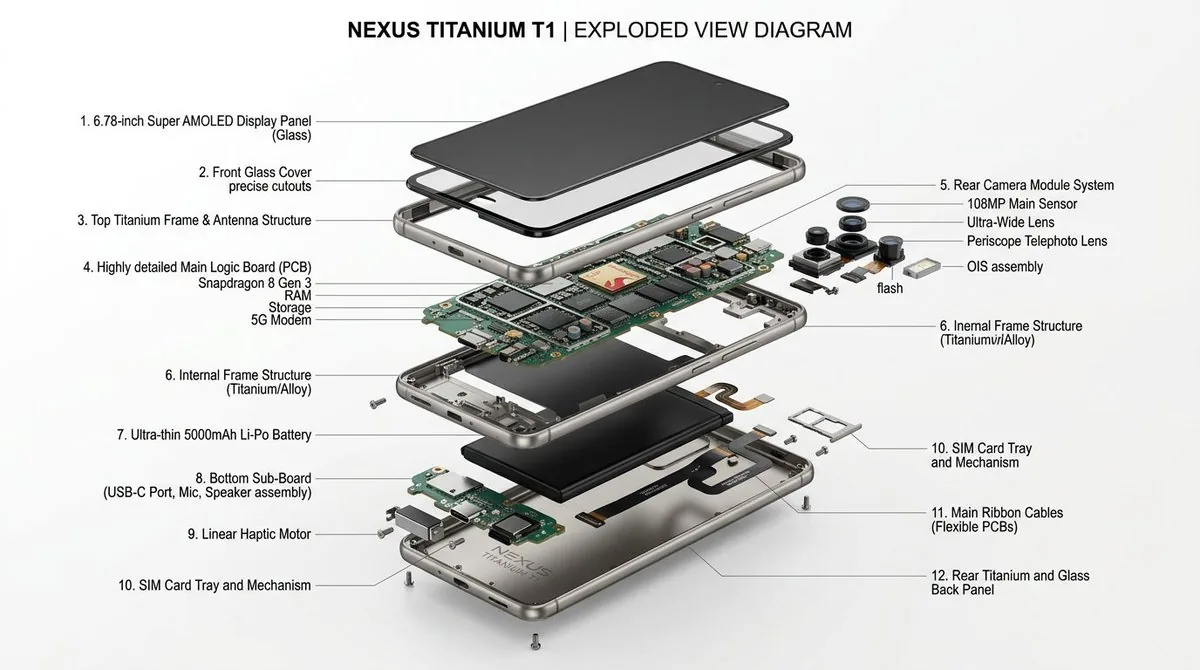 Exploded View Infographic Diagram Prompt reference