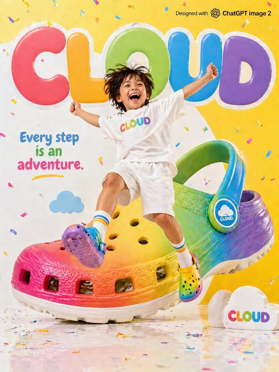 Children's Shoe Brand Advertisement reference